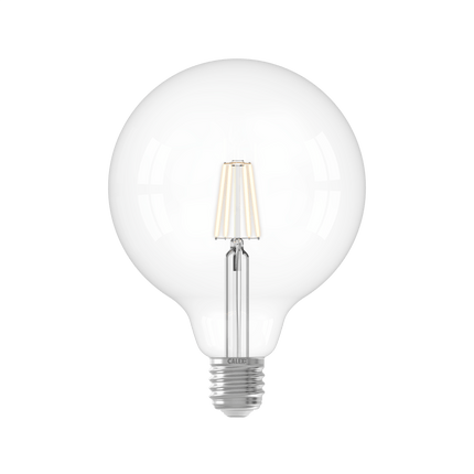 Calex Warm Filament LED Lamp - E27 - G125 - Clear - 4.5W - Dimmable