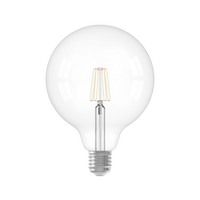 Calex Warm Filament LED Lamp - E27 - G125 - Clear - 4.5W - Dimmable