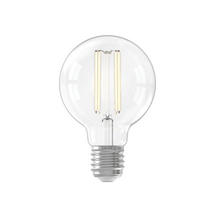 Calex Warm Filament LED Lamp - E27 - G80 - Clear - 3.5W - Dimmable
