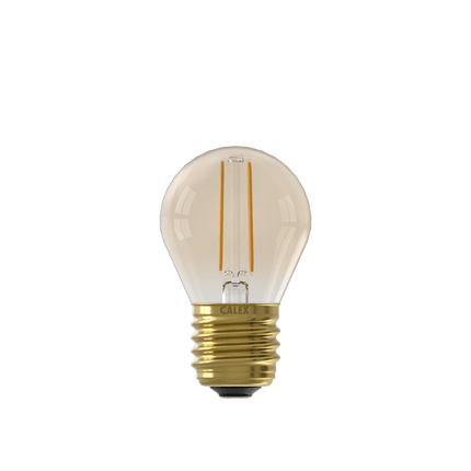 Calex Warm Filament LED Lamp - E27 - P45 - Gold