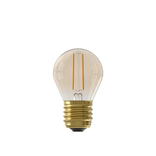Calex Warm Filament LED Lamp - E27 - P45 - Gold