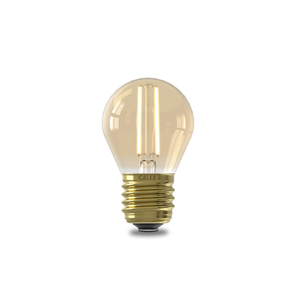 Calex Warm Filament LED Lamp - E27 - P45 - Gold
