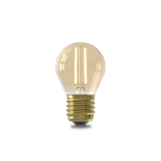 Calex Warm Filament LED Lamp - E27 - P45 - Gold