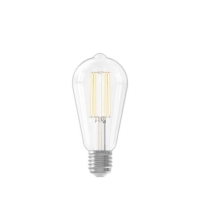 Calex Warm Filament LED Lamp - E27 - ST64 - Clear - 3.5W - Dimmable