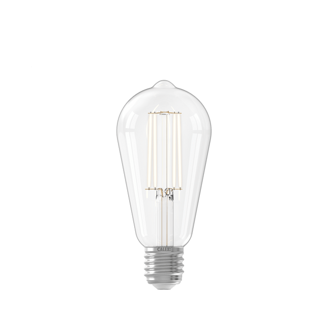 Calex Warm Filament LED Lamp - E27 - ST64 - Clear - 4.5W - Dimmable