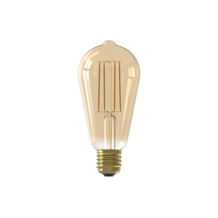Calex Warm Filament LED Lamp - E27 - ST64 - Gold