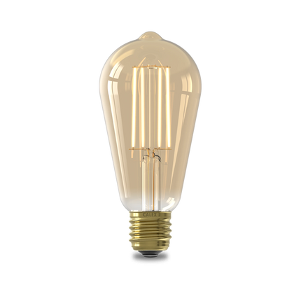 Calex Warm Filament LED Lamp - E27 - ST64 - Gold