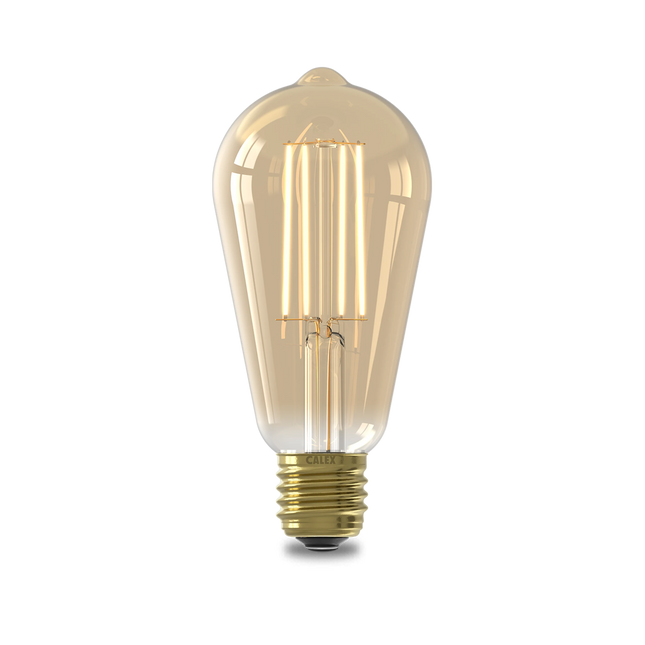 Calex Warm Filament LED Lamp - E27 - ST64 - Gold