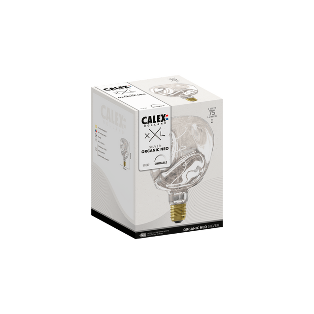 Calex XXL Organic NEO LED Bulb - E27 - Silver