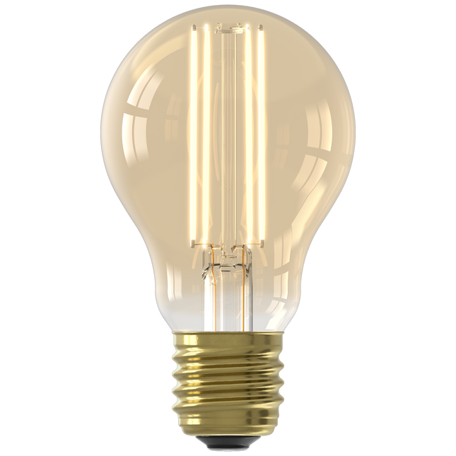 Ectron Warm Filament LED Lamp - E27 - A60 - Gold - 2.5W - 3-Pack
