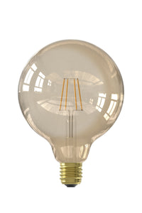 Ectron Warmfilament-LED-Lampe - E27 - G125 - Gold - 3,5W - Dimmbar