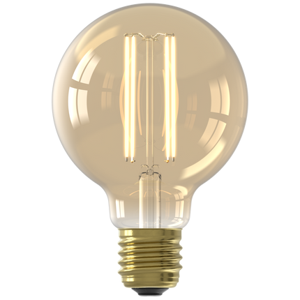 Ectron Warm Filament LED Lamp - E27 - G80 - Gold - 2.5W - 2-Pack