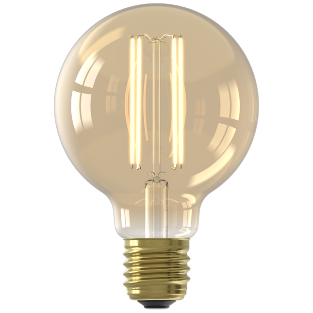 Ectron Warm Filament LED Lamp - E27 - G80 - Gold - 2.5W - 2-Pack