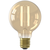 Ectron Warmfilament-LED-Lampe - E27 - G80 - Gold - 2,5W - 2er-Pack