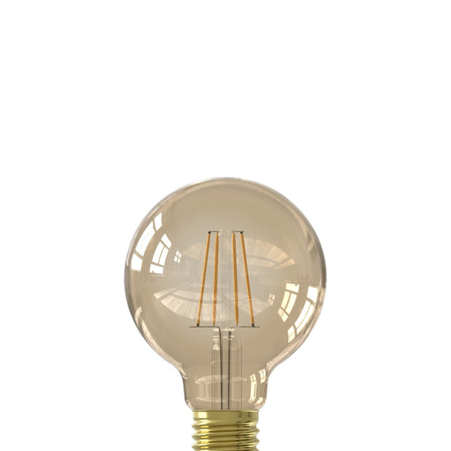 Ectron Warm Filament LED Lamp - E27 - G80 - Gold - 3.5W - Dimmable
