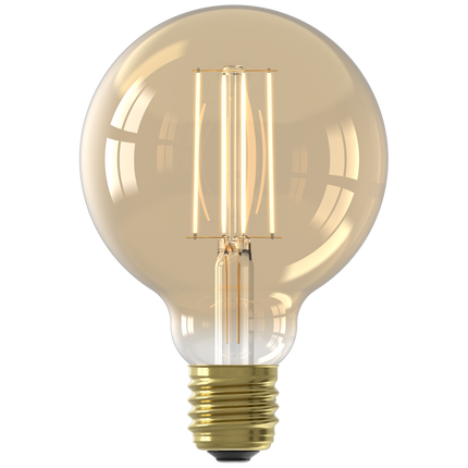 Ectron Warm Filament LED Lamp - E27 - G95 - Gold - 2.5W - 2-Pack
