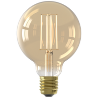 Ectron Warmfilament-LED-Lampe - E27 - G95 - Gold - 2,5W - 2er-Pack