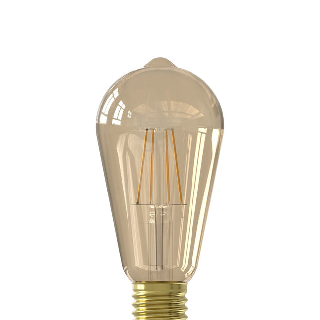 Ectron Warm Filament LED Lamp - E27 - ST64 - Gold - 3.5W - Dimmable