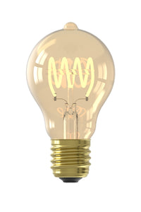 Eurodomest Flexfilament-LED-Lampe - E27 - A60 - Gold - 7W - Dimmbar