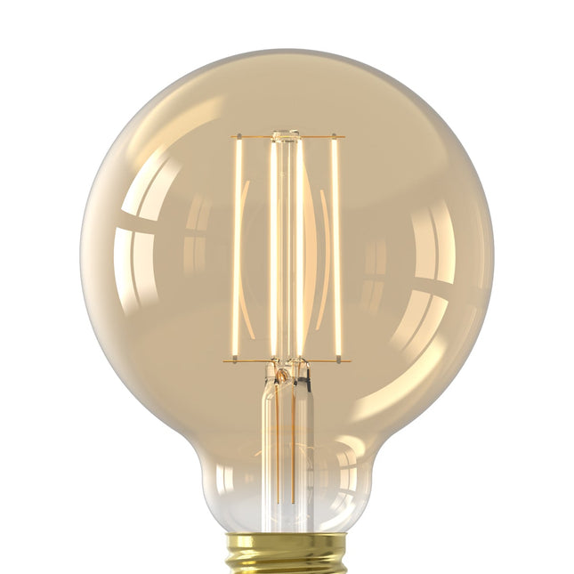 Majestic Warm Filament LED Lamp - E27 - G95 - Gold - 4.5W