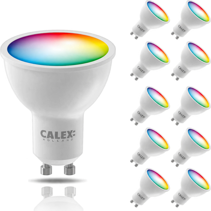 10x Calex Smart LED Bulb - GU10 - RGB + CCT